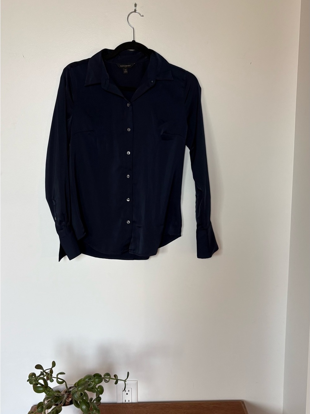 Banana Republic Navy Button-Down Shirt